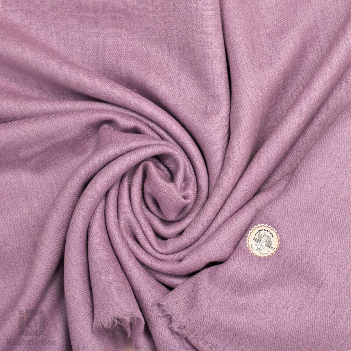 GI Certified Lavender Solid Cashmere Pashmina Shawl - Kashmir Box