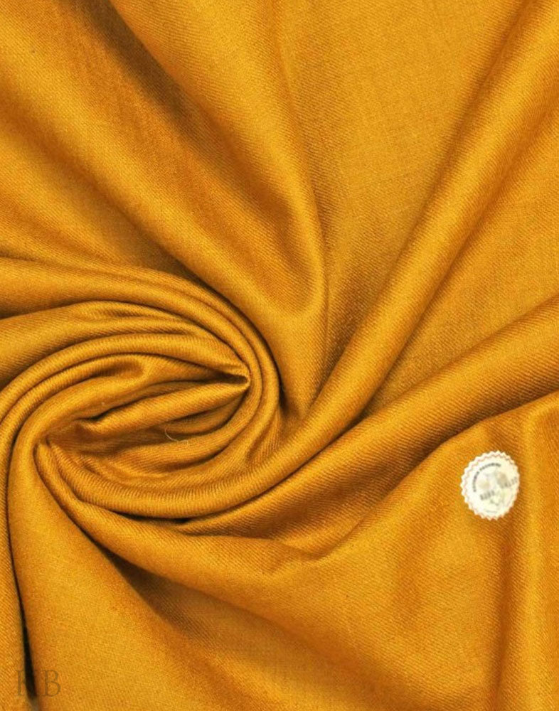 GI Certified Yellow Green Solid Cashmere Pashmina Shawl - Kashmir Box