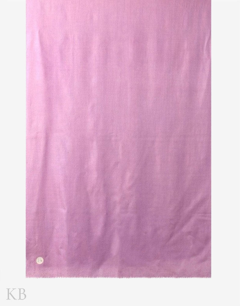 GI Certified Lavender Solid Cashmere Pashmina Stole - Kashmir Box