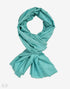 GI Certified Arctic Blue Solid Cashmere Pashmina Stole - Kashmir Box